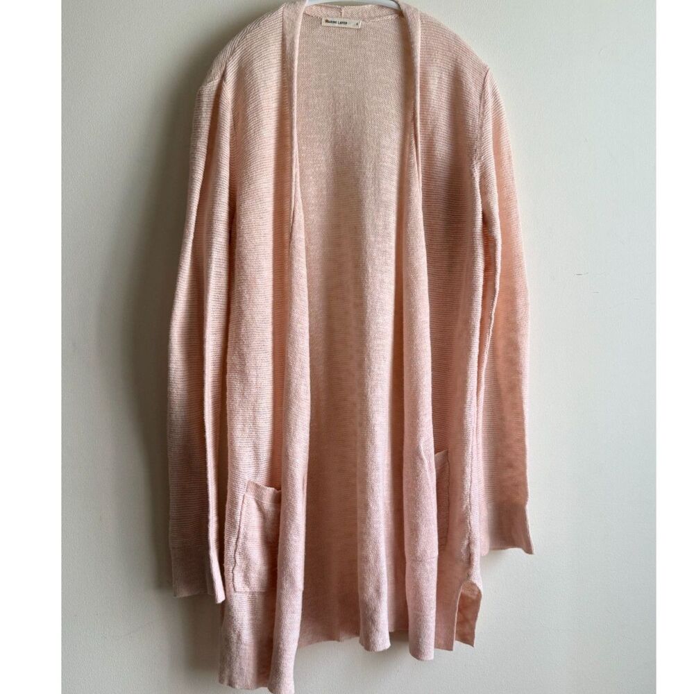Marine Layer lightest pink open cardigan S
